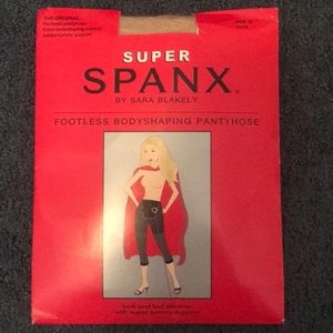 3-for-1 DEAL! NEW SUPER SPANX footles, nude, sz B